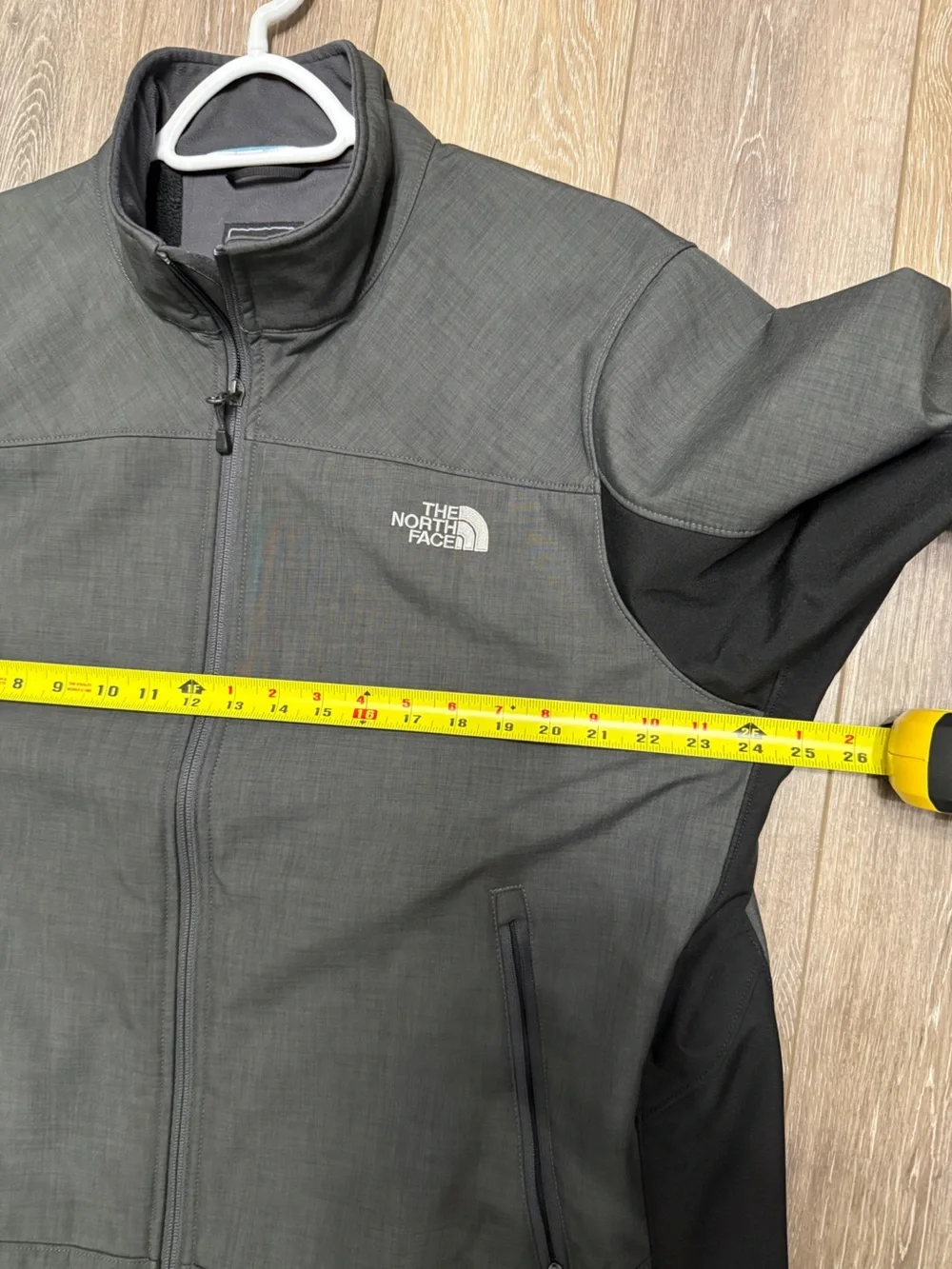 The North Face Men's Charcoal Gray Performance Jacket with Black trim & Lining